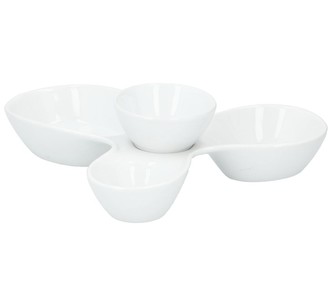 Servírovací tác na pochutiny a miska na dip