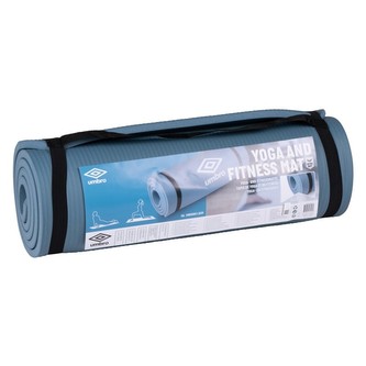 Podložka na jógu a fitness s popruhem šedá