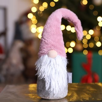 Vánoční skřítek | KALLE | růžový trpaslík | 38 cm | 984086 Homla