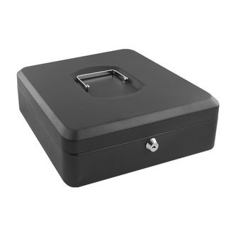 Pokladna kovová 12 "- černá