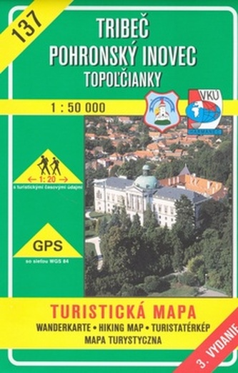 Tribeč Pohronský Inovec Topoľčianky 1:50 000