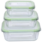 Dózy na potraviny skleněné s klip víčkem sada 3 ks