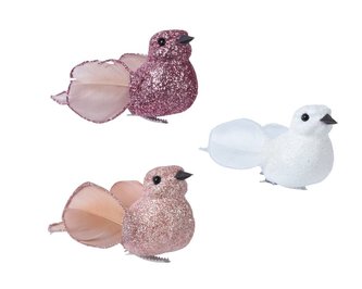 Ozdoba ptáčci na klipsu 2 ks