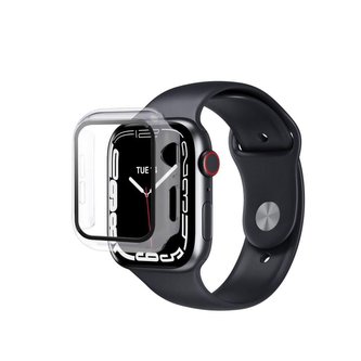 eSTUFF Titan Shield ochranné pouzdro pro Apple Watch Series 7/8 41 mm, Full Body Screen, čirá