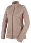 Dámský fleecový svetr na zip Alan L beige - M