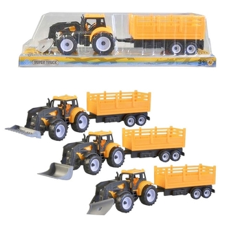 Traktor s vlečkou na setrvačník