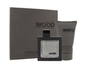 Dsquared2 He Wood Silver Wind Wood toaletní voda 50 ml + sprchový gel 100 ml