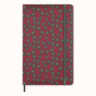 Moleskine Silk zápisník linkovaný bordeaux vínový L v dárkové krabici