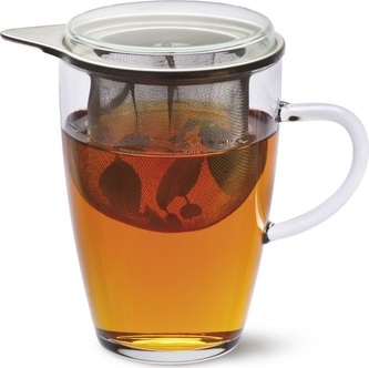 Hrnek skleněný TEA FOR ONE 350 ml