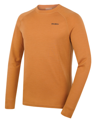 Pánská merino mikina Aron M mustard - XL