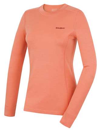 Dámská merino mikina Aron L light orange - XS