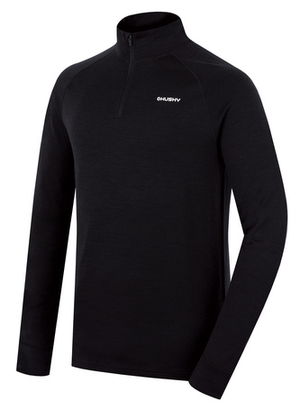 Pánská merino mikina Aron Zip M black - M