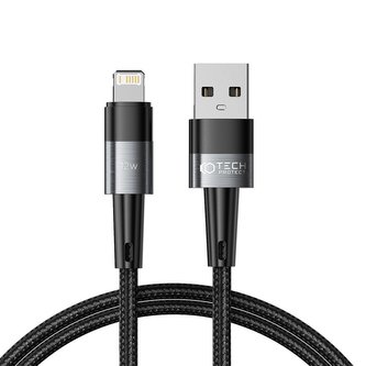 Tech-protect Ultraboost Lightning kabel 12W/2,4A 100cm šedý