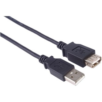 PremiumCord USB 2.0 prodlužovací kabel 0,5m černý PremiumCord USB 2.0 prodlužovací kabel 0,5m černý