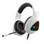 Herní sluchátka C-TECH Midas (GHS-17), casual gaming, RGB podsvícení, bílá (PC)