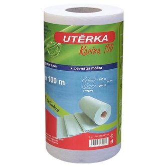 Utěrka Tissue 1vrstvá 200/100m/40 role KARINA 100