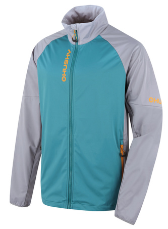 Pánská softshell bunda Suli M grey/mint - XXXL