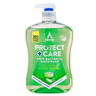 Astonish Care+ Protect hygienické mýdlo na ruce Aloe Vera 600ml