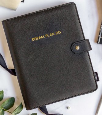 Krúžkový obal A5 - čierny