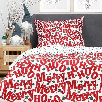 Vánoční povlečení | JOLLY | mikrovlákno s vánočním motivem | 140x200 cm + 1*70x80 cm | XM22 832180 Homla