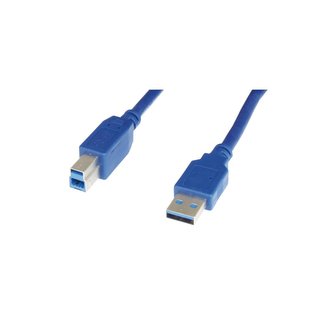 Propojovací kabel USB A 3.0 (M) - USB B 3.0 (M), 3m