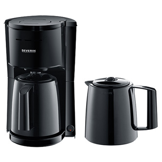 Kávovar Severin, KA 9307, 2 termokonvice, 8 šálků, výklopný filtr 1x4, 1000 W