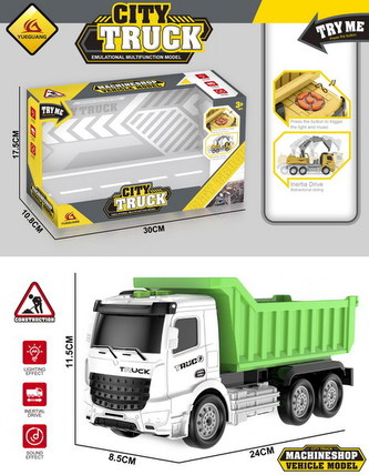 Auto sklápěč s efekty 24 cm