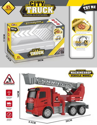 Hasičské auto s efekty 26 cm