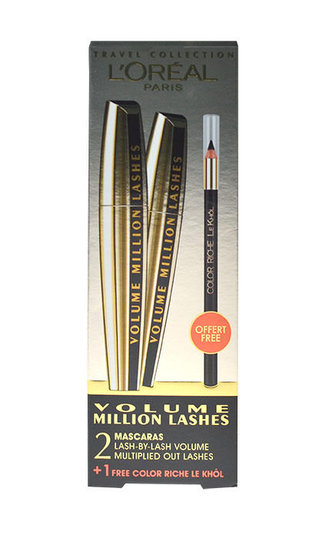 L´Oréal Paris Volume Million Lashes řasenka 2x 9 ml Mascara Volume Million Lashes 2x 9 ml + tužka na oči Color Riche Black 2g