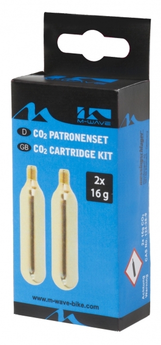 bombička hustilky M-Wave CO2 16g  se závitem 2ks original balení