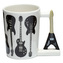 Keramický hrnek ve tvaru rockové kytary Headstock