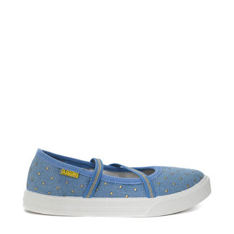 Oldcom Slip-On ELLA Modré Dětské Velikost: 35, Barva: Modrá
