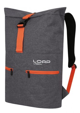 batoh městský LOAP SPOTT šedo/oranžový