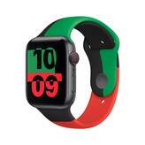 Apple Watch 49/45/44/42mm sportovní řemínek Black Unity S/M