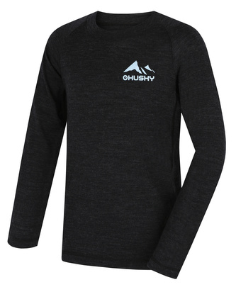 Dětské merino termoprádlo Merbo K black - 140
