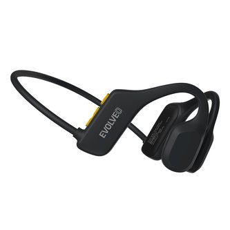 EVOLVEO BoneSwim Lite MP3 8GB, bezdrátová sluchátka na lícní kosti, šedé