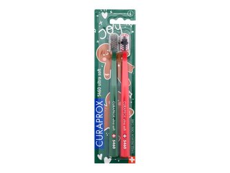 Curaprox 5460 Ultra Soft Klasický zubní kartáček Duo 1 balení Winter Ginger Edition unisex