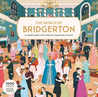 The World of Bridgerton 1000 Piece Puzzle: A 1000-Piece Jigsaw Puzzle with Over 30 Characters to Spot
