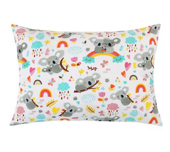 Povláček bavlna - koala s duhou - povláček 40x60cm na zip ( pouze povlak )
