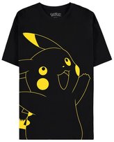 Pánské tričko Pokémon: Pikachu (L) černá bavlna