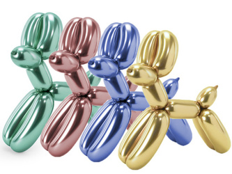 Chromové modelovací balonky 15 ks