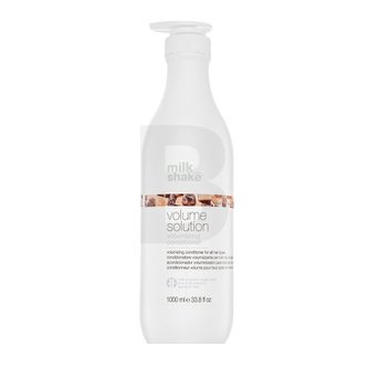 Vlasová kosmetika  v naší nabídce nese jména těch nejslavnějších kadeřnických značek. Kondicionéry značky Milk_Shake z kolekce Volume Solution byly vytvořeny pro řídnoucí vlasy speciálně pro ženy. Tento kadeřnický zázrak má objem 1000 ml.