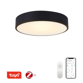 Immax NEO RONDATE SLIM Smart stropní svítidlo 40 x 7cm 28W černé Zigbee 3.0
