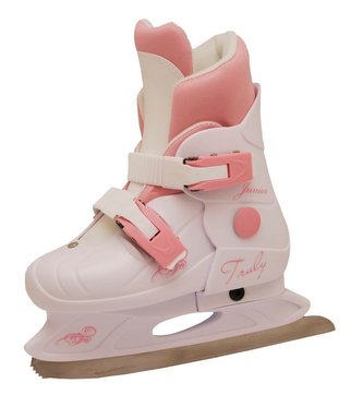 Dívčí zimní brusle TRULY® JUNIOR, vel. L(37-40), bílo-ružové