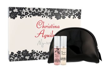 Christina Aguilera Mini Set edp Christina Aguilera 10 ml + edp Christina Aguilera By Night 10 ml + kosmetická taška