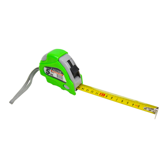 Svinovací metr, 5m x 19 mm, zeleno-šedý