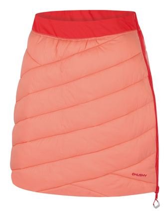Dámská oboustranná zimní sukně Freez L light orange/red - M