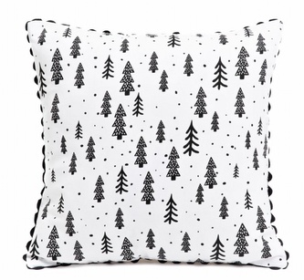 Vánoční polštář s výplní | HALLA | vánoční stromky | 45x45 cm | XM22 827889 Homla