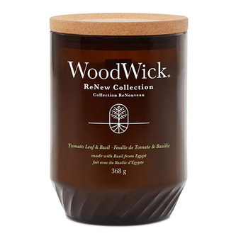 Svíčka dekorativní váza WoodWick, Rajčatový list a bazalka, 368 g 1726352E
