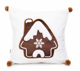 Vánoční polštář s výplní | YULINO | s beránkem | 45x45 cm | 866208 Homla